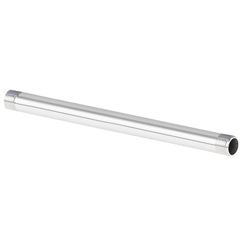 304 Stainless Steel Pipe Fitting, 1/2″ NPT x 1/2″ NPT Male 12″ Length
