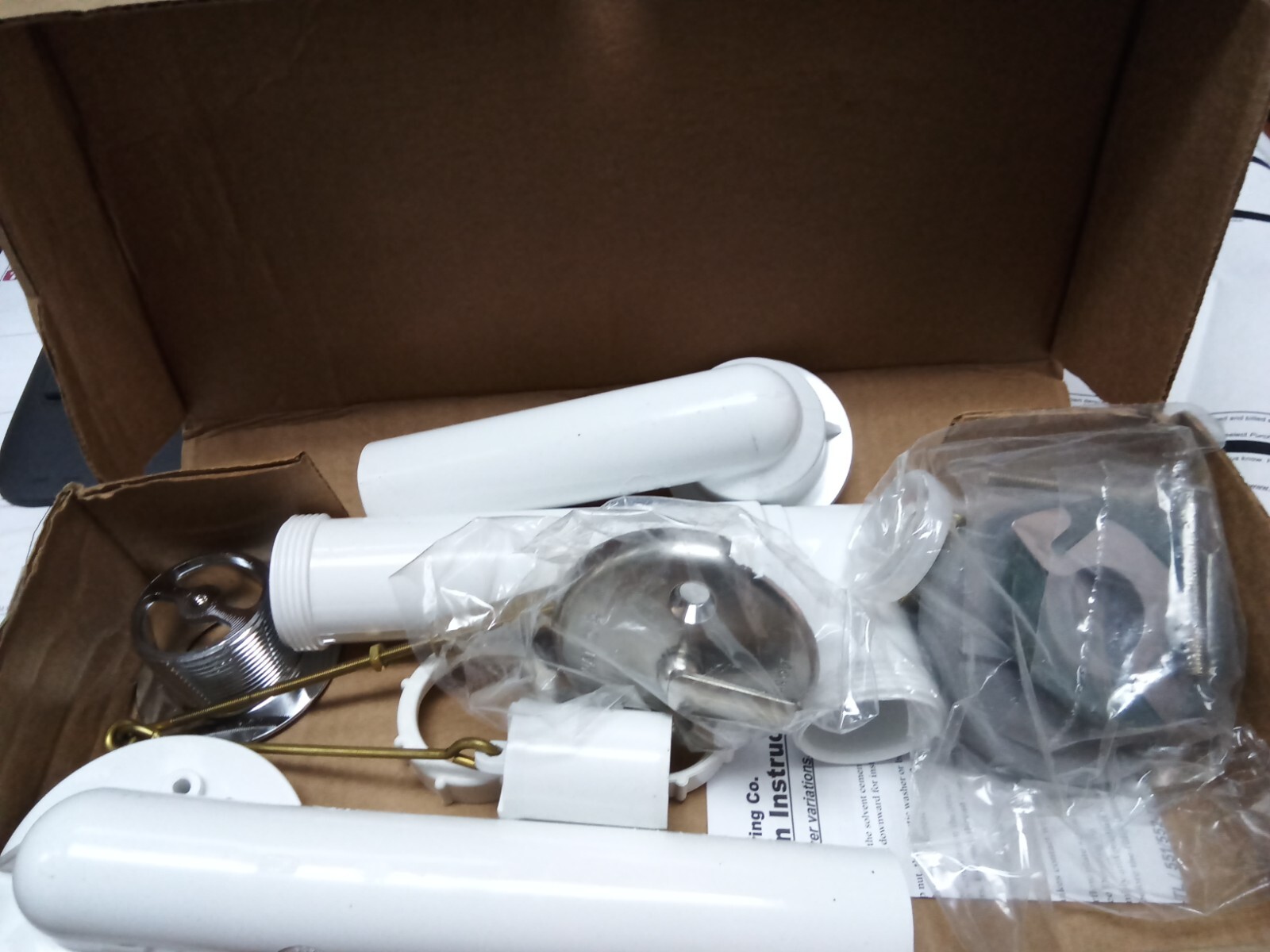 WATCO 1.5-in Brushed Nickel Triplever Drain with PVC Pipe