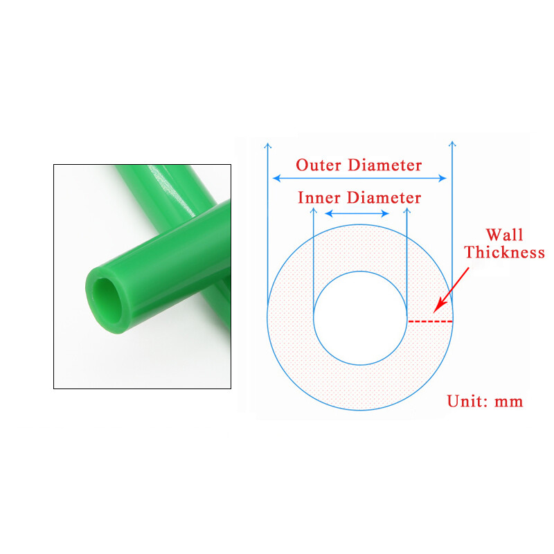 Green Silicone Tube Food Grade Beer Milk Flexible Hose Pipe Soft Rubber 1mm-25mm