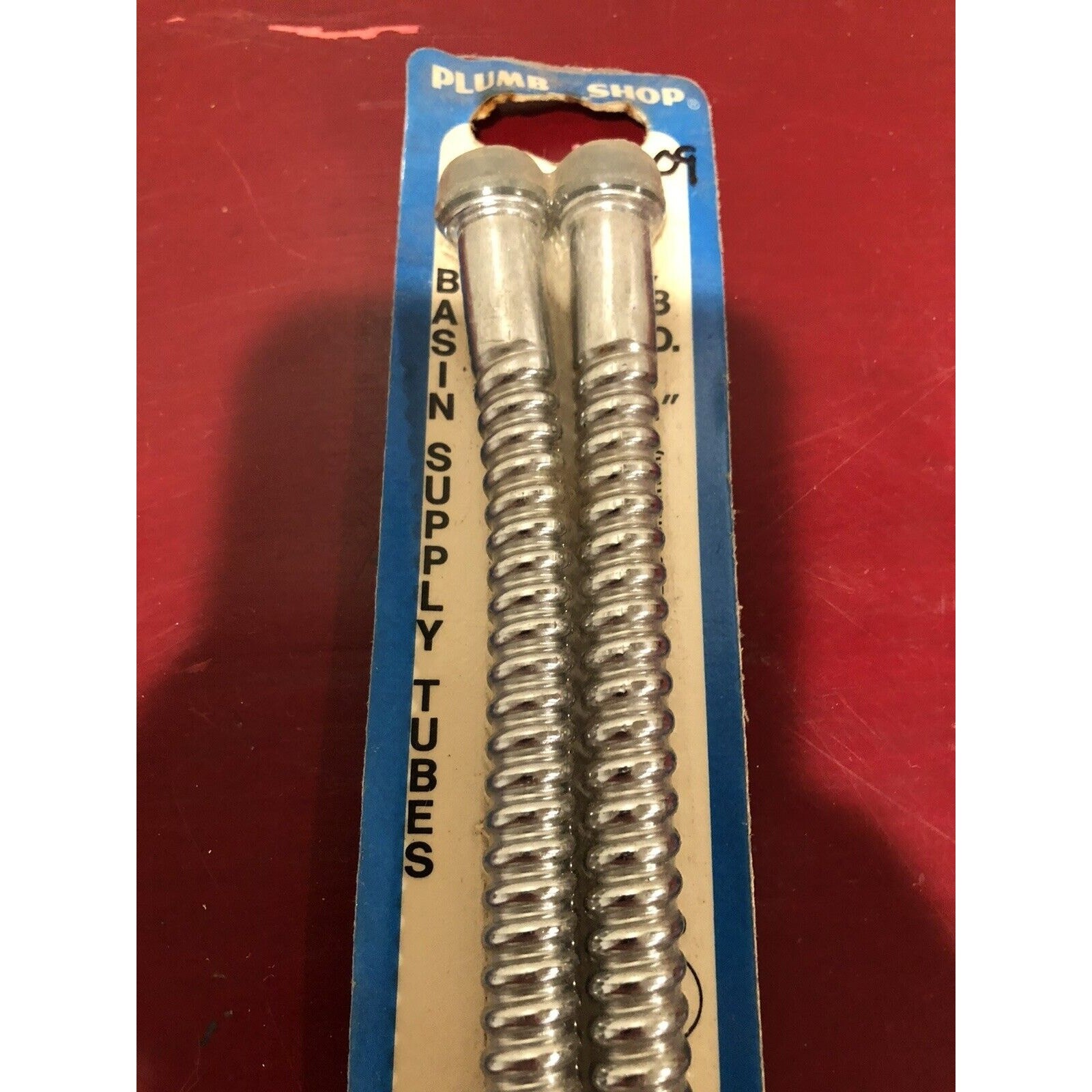 Basin Supply Tube 3/8 OD” x 12″ 2 Pack Plumb Shop PS60