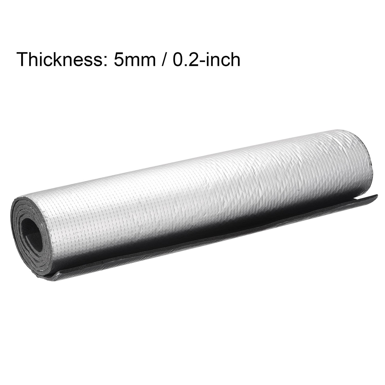 uxcell Insulation Sheet, 1.5mx0.5mx5mm Embossed Aluminum Foil Waterproof Heat Re