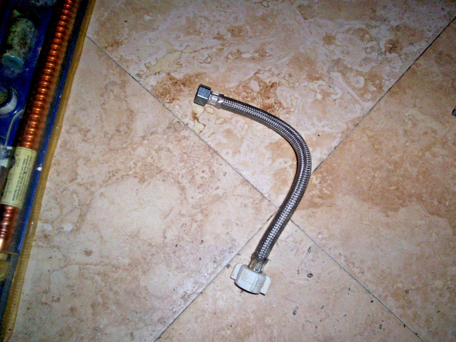 Toilet Supply Line 1/2″ Iron Pipe to Ballcock Toilet-Braided Stainless Steel