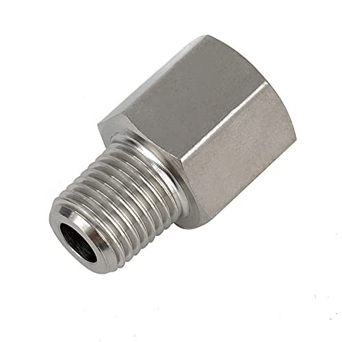 Metalwork 304 Stainless Steel Pipe 1/8″ NPT Male x 1/8″ G Female Thread 1 Pcs