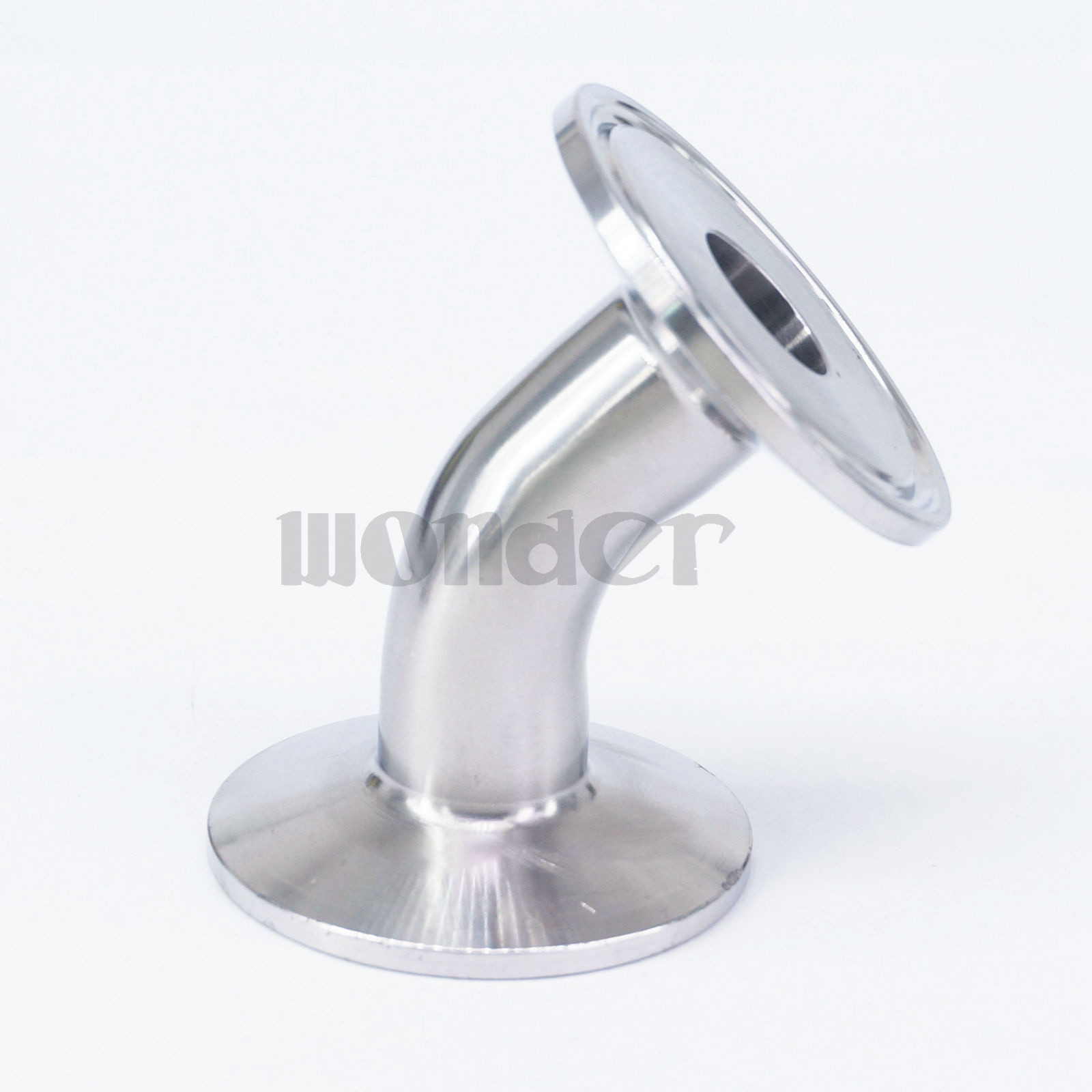 1.5″ Tri Clamp x 19mm Pipe OD SUS304 45 Degree Elbow Sanitary Fitting Home Brew