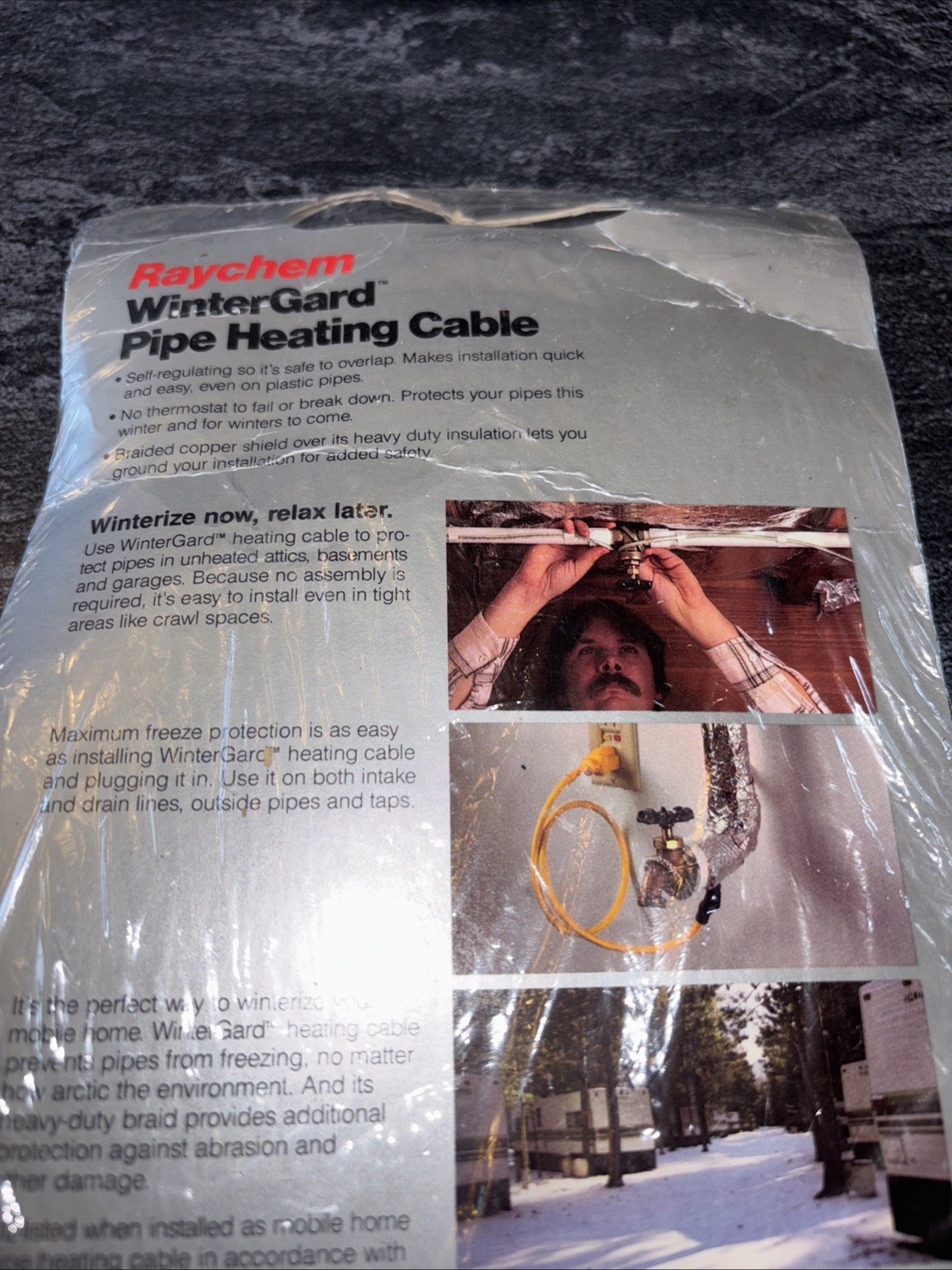 NEW Raychem Wintergard Pipe Heating Cable LC1C-RTU 120V, W115, ( 15 Feet ) LOC T