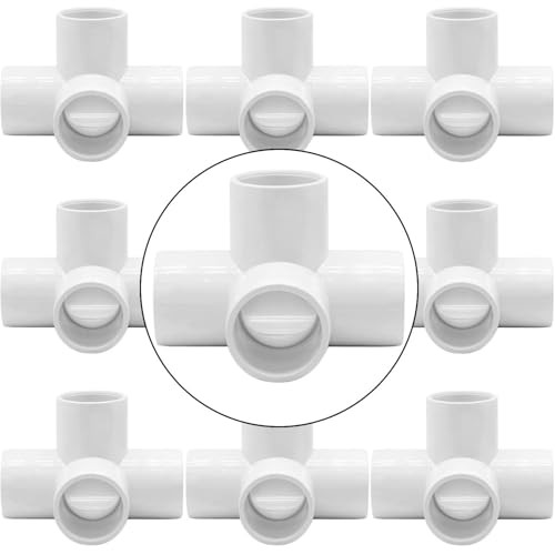 PVC Fittings Connectors 4 Way 1-1/2” Furniture Grade for 1-1/2 Inch 10