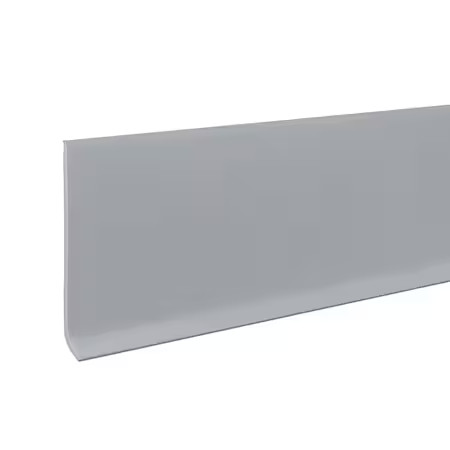 Zoro Select 820N94 Wall Base Molding, 120 Ft L, Silver Gray, 820N94