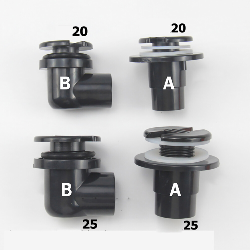20mm 25mm Drain Joint Tank Connector Filter Fitting for Fish Tank Aquarium Pond