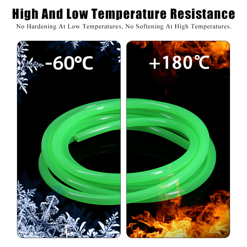 Bright Green Silicone Tube Food Grade Beer Milk Hose Pipe Soft Rubber 2mm-6mm