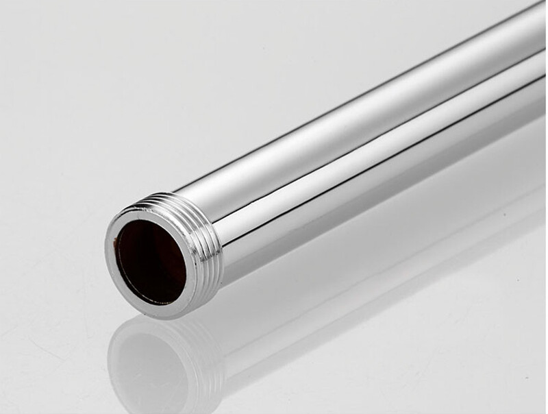 Polished Chrome Shower Extension Tube Pipe Adjustable Shower Arm Shower Faucet