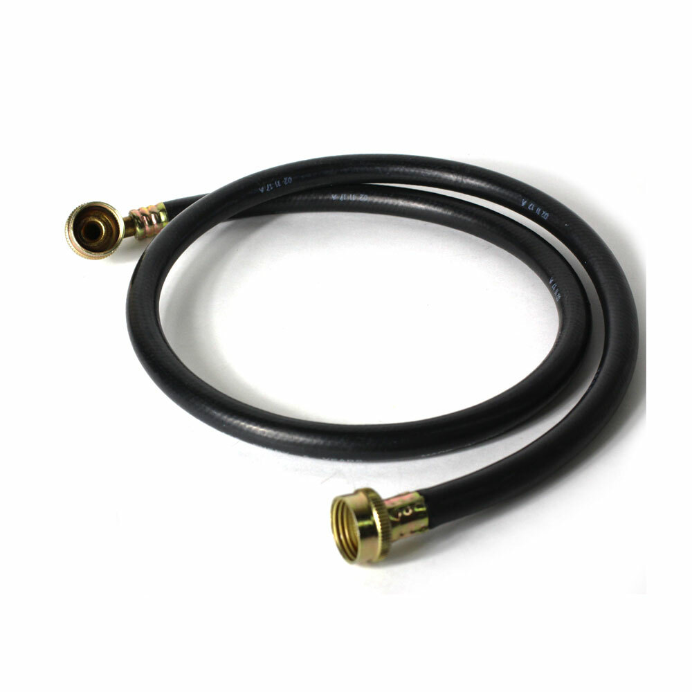 Washing Machine Reinforced Rubber Hose 4 Feet Long Inlet Hose with 3/4 Inch GHT