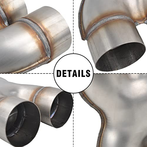 T409 Stainless Steel X Pipe 3” Inch ID Dual to 3” Inch ID 3″ Dual to 3″ Dual
