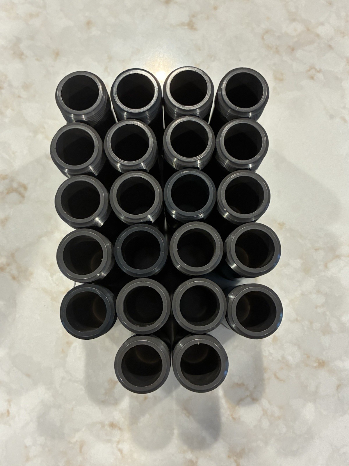 (22 PCS) PVC Nipples 3/4” MNPT x 3” MNPT SCH80 PVC Pipe