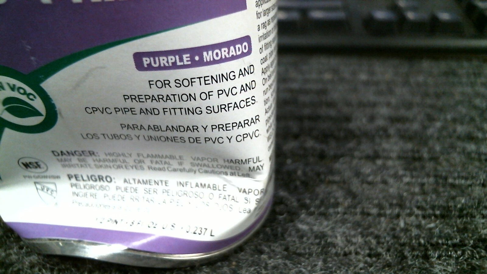 Weld-On 13993 P-68 Primer Pvc/Cpvc 1/2 Pint 8 Fl. Oz. NEW GR8 BUY!! 👀