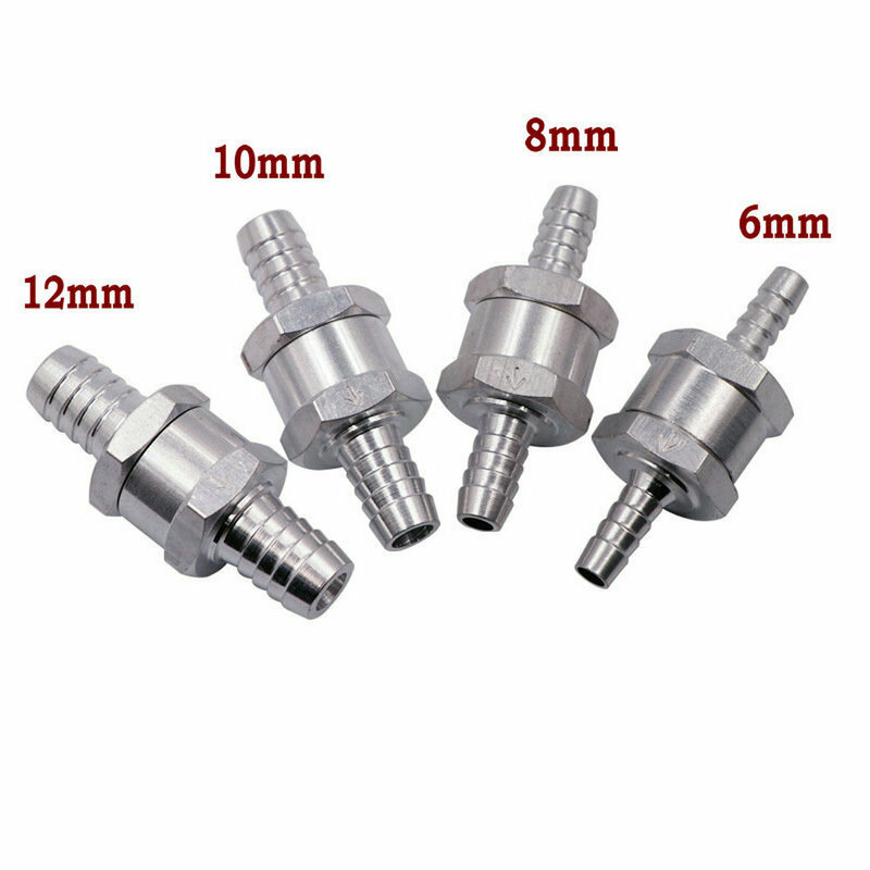 Non Return Valve One Way Inline 6mm 8mm 10mm Fuel Air Water Pipe Tube Hose New