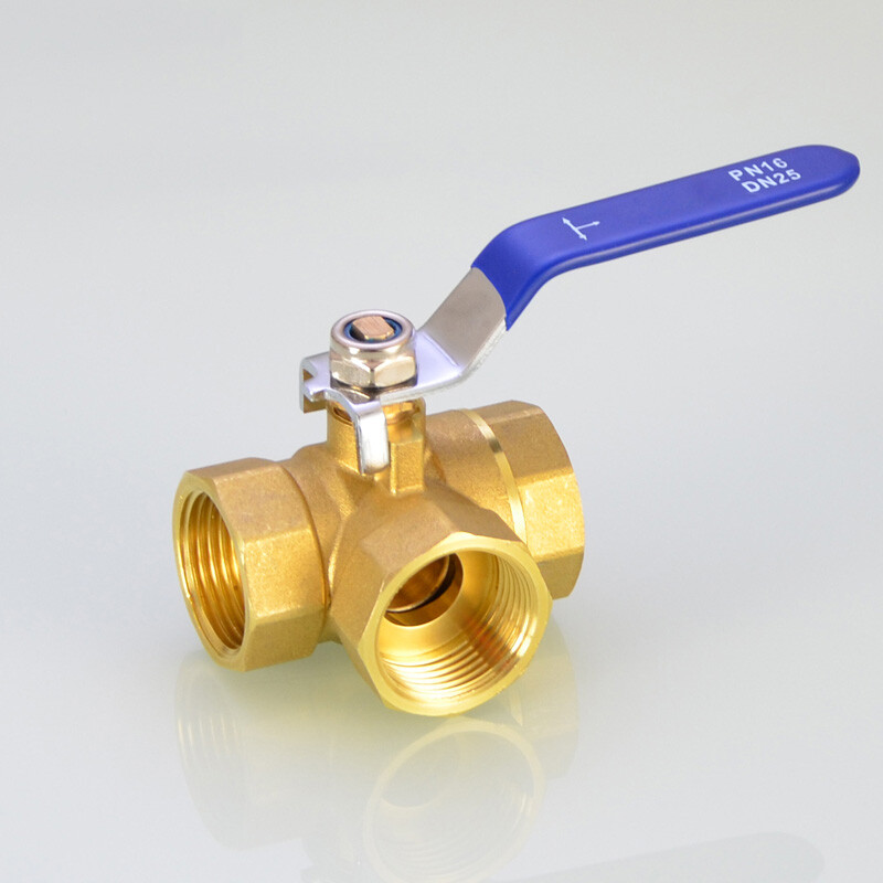 Brass 3 Way Ball Valve Full L/T-Type Port 1/4” to 1”BSP Female Connector Valve