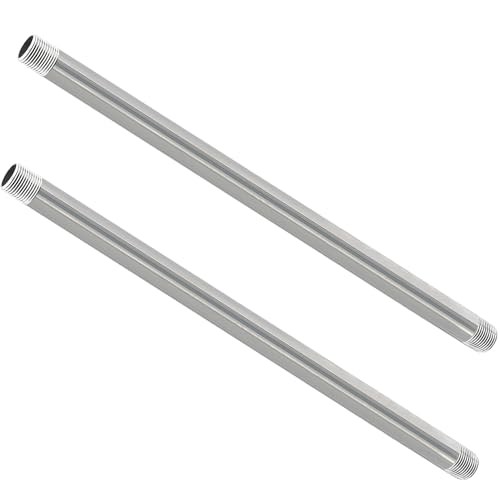 Stainless Steel Pipe, 304 Pipe Nipple Fits Standard 3/4 Inch 3/4″ x 18″