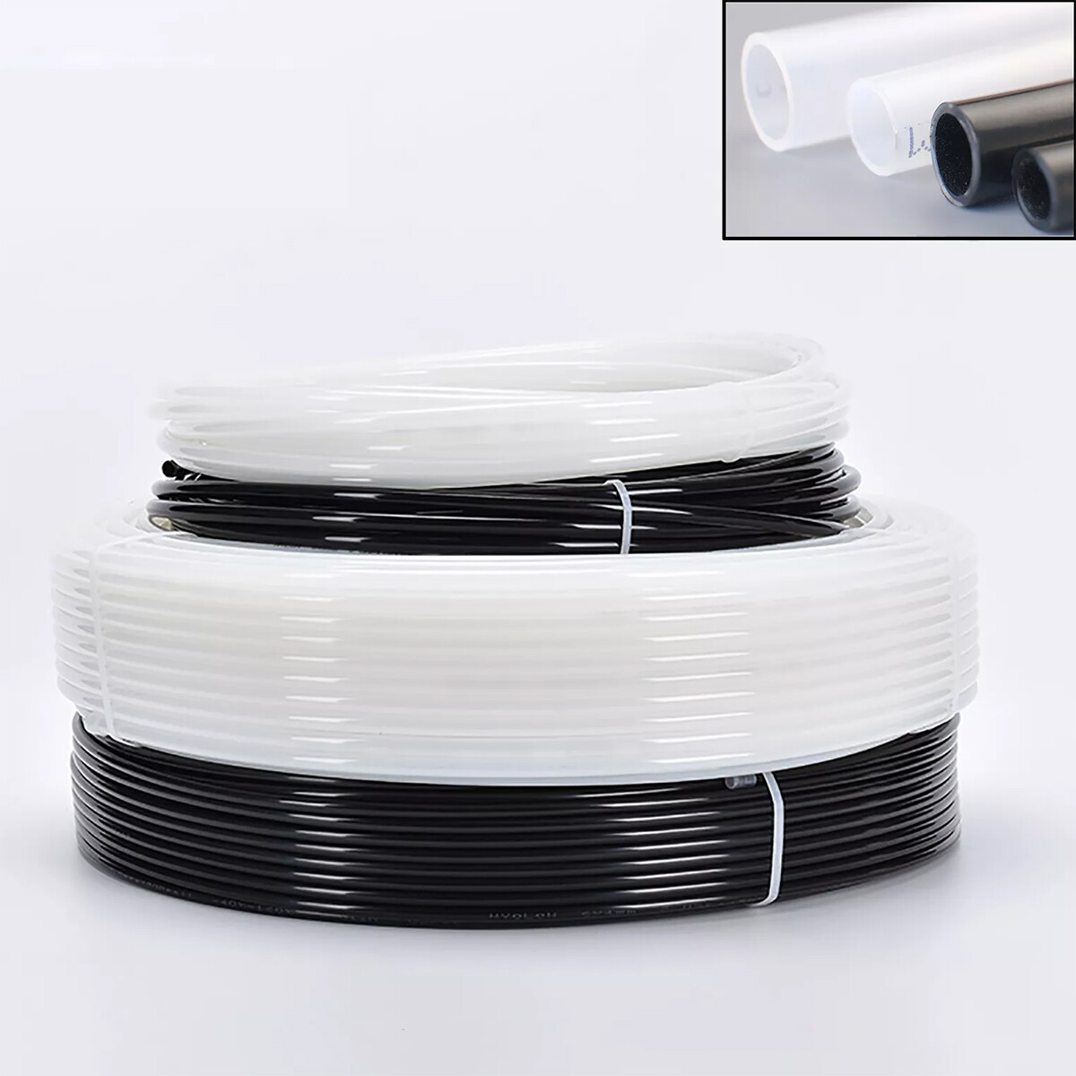 ID 2.5mm~10mm PA6 Nylon Tube Hard Pipe Pneumatic Air Chemicals Fuel Oil Tubing