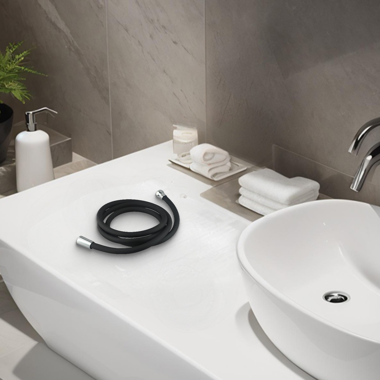 Powerful Water Flow High Pressure Silicone Hose for Shower Head Faucet Tap
