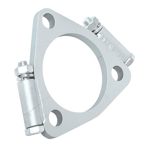 2.5 inch ID Triangle Exhaust Split Flange for 2.25 inch OD Flared Y Pipe, Pack