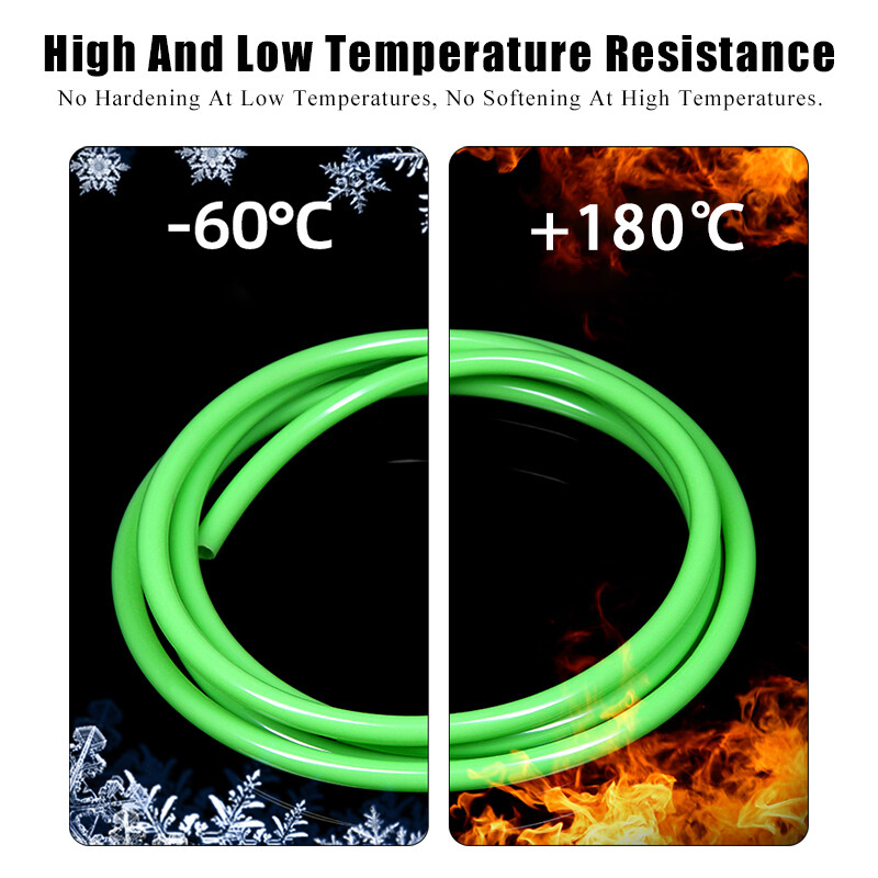 Fruit Green Silicone Tube Food Grade Beer Milk Hose Pipe Soft Rubber 4mm-6mm