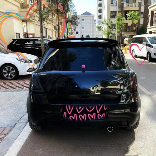 2.5 inch Inlet Fit For 1.75 2 2.25 Inch Exhaust Pepe Heart Shaped Colorful