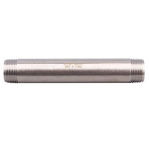 3/4″ X 3/4″ NPT Male Nipple Stainless Steel 304 Cast 3/4″ Male NPT 6″ Length