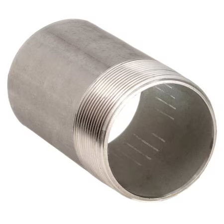 Zoro Select T4wnj8 2-1/2″ Mnpt X 6″ Toe Stainless Steel Pipe Nipple Sch 40,