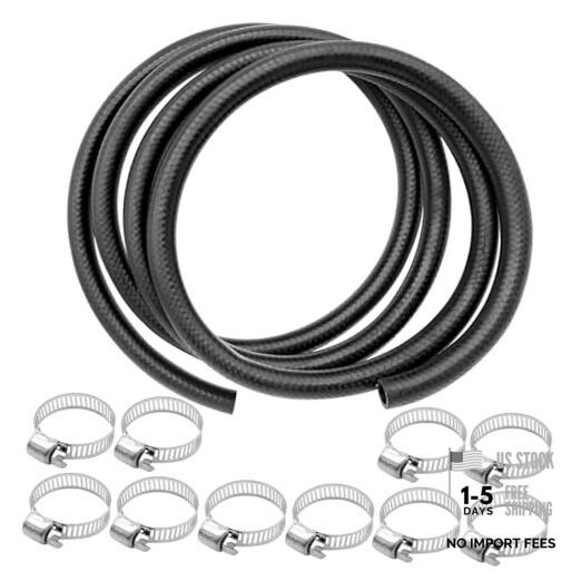 SMMS 11FT Length Reinforced Rubber Heater Hose Coolant Radiator with 10 Hose