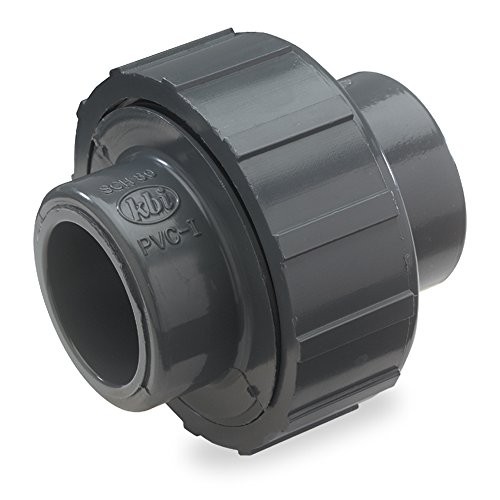 U-1250-S PVC Pipe Fitting, 1-1/4-Inch Slip Union, Schedule 80, EPDM O-Ring,
