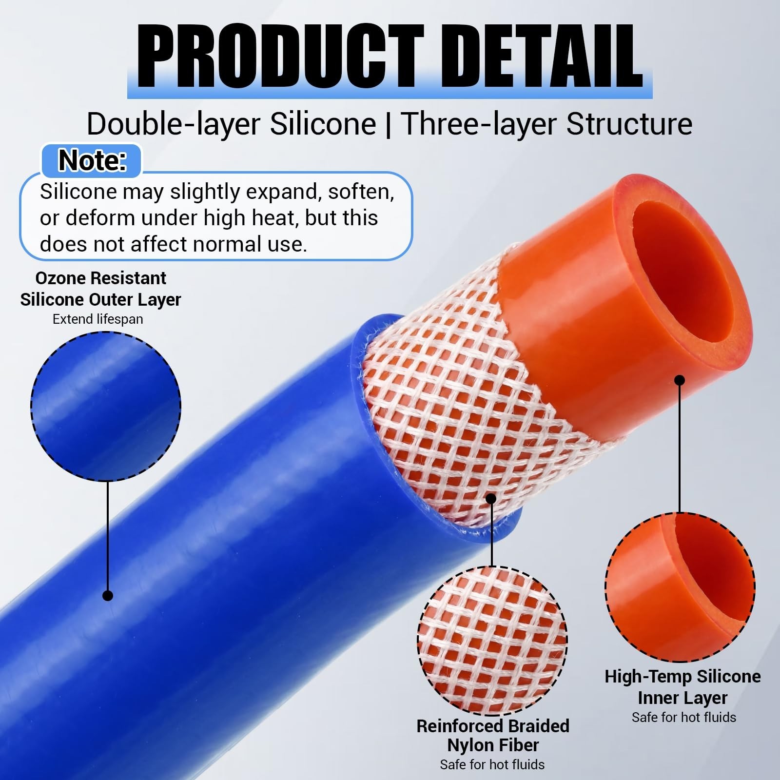 Outus 3/8″ ID Silicone Heater Hose 25 ft Roll, Coolant Radiator Straight 80 P…