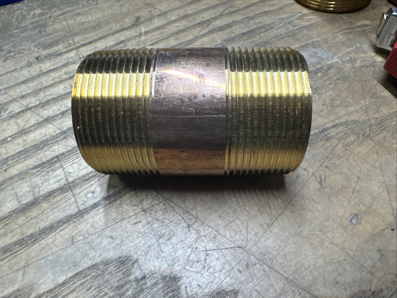 1-1/2″ Mnpt X 3″ Length TBE Brass Pipe Nipple 1J3979-D10