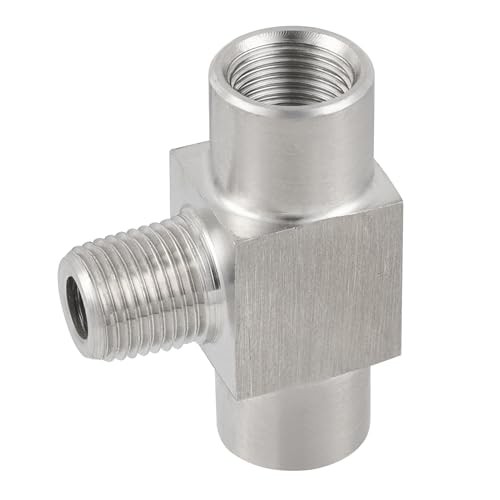 Stainless Steel Pipe Tee Female x Male x Female 1/4″ NPT Female x Male x Female