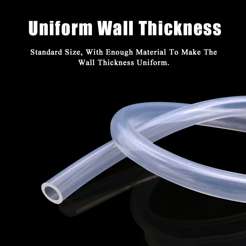 Clear Silicone Tube Rubber Pipe Beer Milk Water Soft Hose ID 0.5-50mm Food Grade