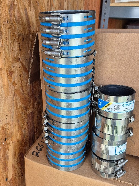 Easyflex No Hub bands, various sizes, free UPS shipping CONUS