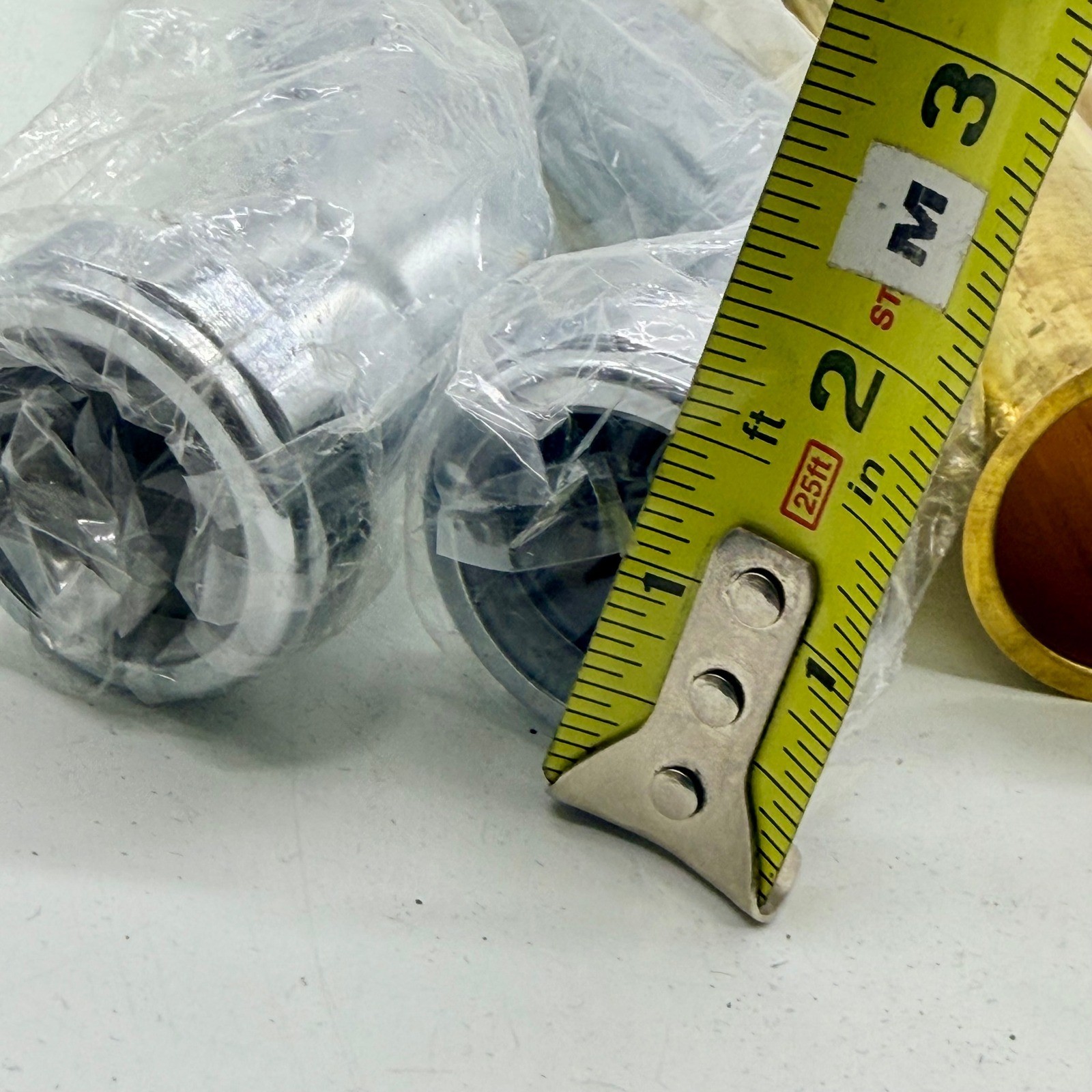 Commercial Brass Plumbing Tube and Chrome Drain Elbow Lot 6 PC Heavy Gauge New