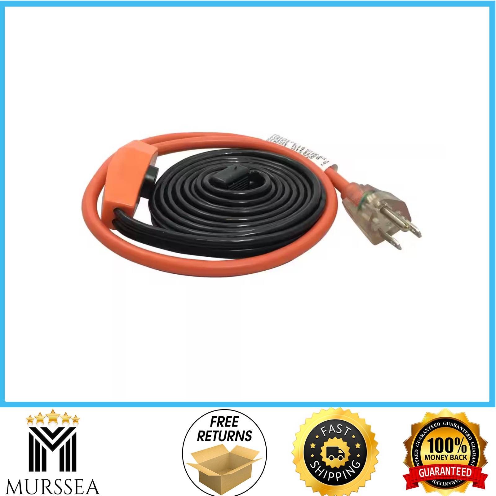 6 ft Electric Water Pipe Heat Cable for Plastic & Metal Pipes HC6A