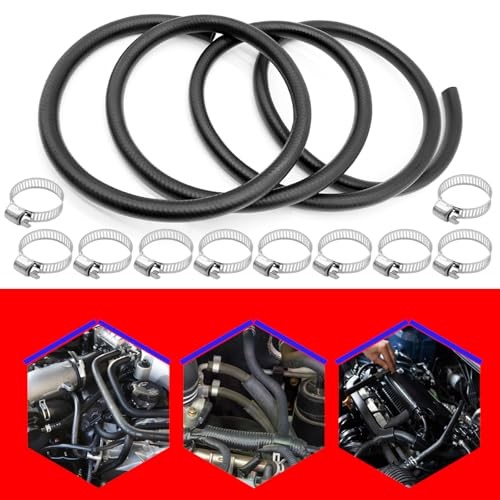 SMMS 11FT Length Reinforced Rubber Heater Hose Coolant Radiator with 10 Hose