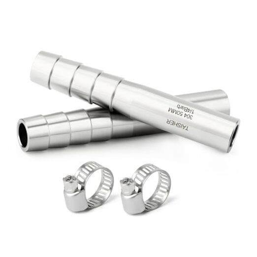 PCS 304 Stainless Steel Pipe Fittings, 1/4″ Barb” Length 1/4″ Barb(2″ Length) 2