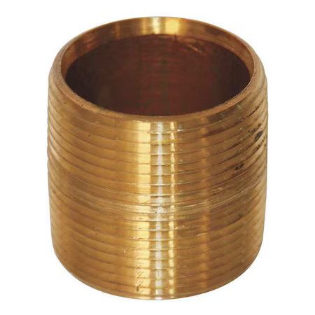 Zoro Select 468-001X Pipenipple, Brass, 2″, Nptxnpt, 2″, 468-001X