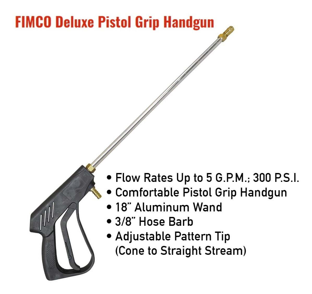 Fimco Pistol Grip Hand Sprayer, Handheld Spray Gun