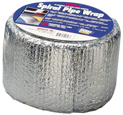 Reflectix SPW0602508 6″ x 25′ R-2 Insulated Aluminum Foil Pipe Wrap – 8 Rolls