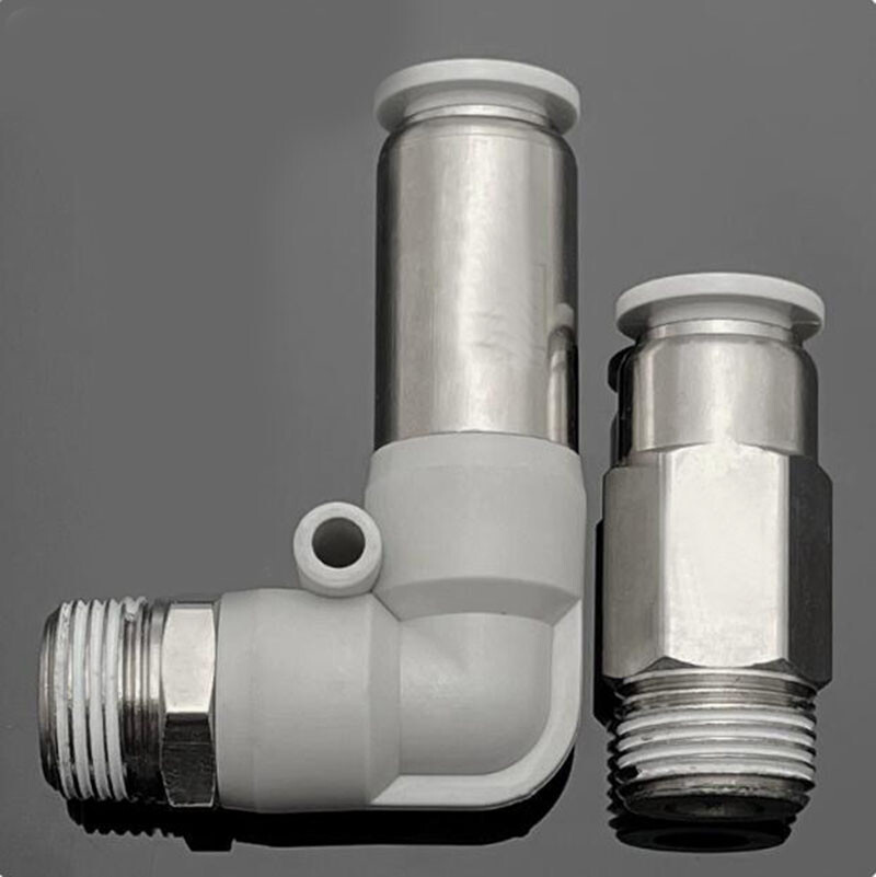 Pneumatic Push Fit Fitting One-way Check Valve Air Tube Connector Straight Elbow