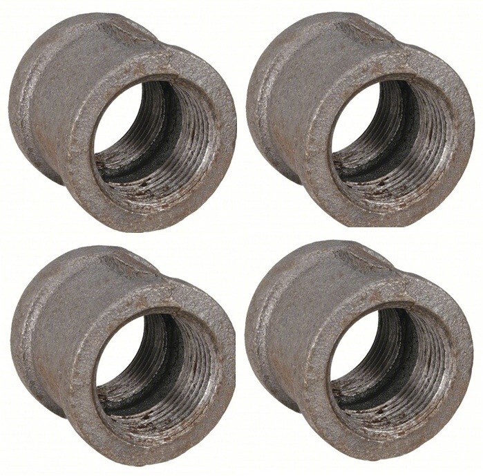 4 pc) Various Sizes of Coupling Black Malleable Iron Female NPT Threaded 150 GAV
