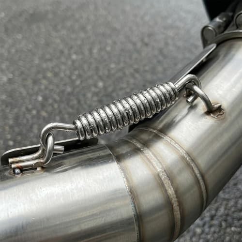 Motorcycle Exhaust Muffler Springs, High Tension Stainless Steel Exhaust 4 PCS