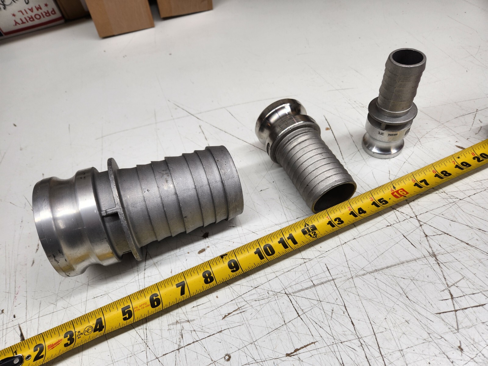 Various Sizes & Materials Type E Male Hose Shank x M Cam & Groove Adapter Global