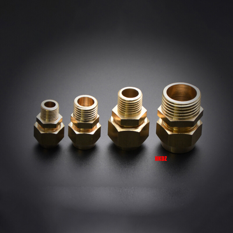 1/8″~1/2″ BSP Male Coupler Brass Straight Connector Adapter
