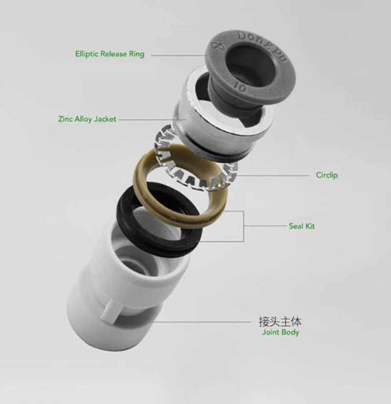 PU/PG Pneumatic Air Tube Fitting Equal/Reducer Straight Push In Connector 4-16mm