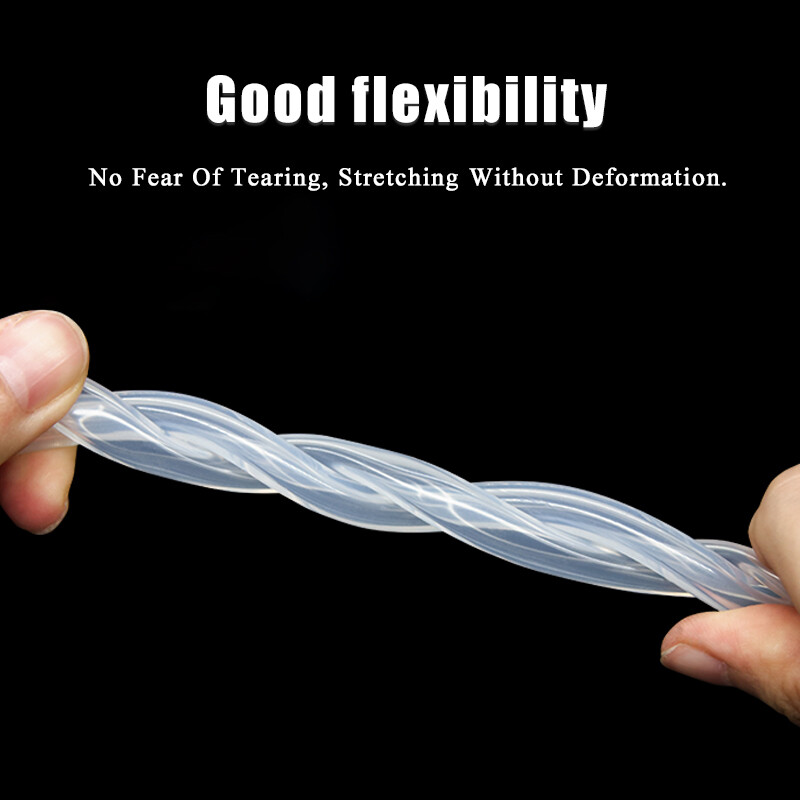 Clear Silicone Tube Rubber Pipe Beer Milk Water Soft Hose ID 0.5-50mm Food Grade