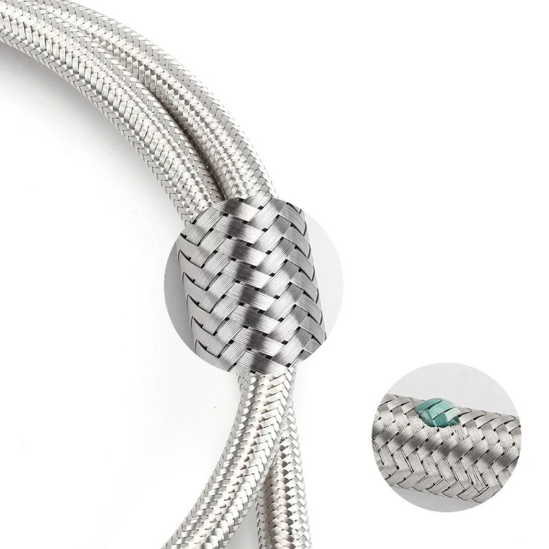 10cm-5m Flexible 304 Stainless Steel Long Shower Hose 1/2″ Metal Braided Tube